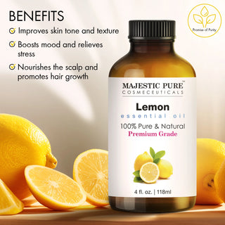 Lemon Essential Oil | 100% Pure and Natural | 4 fl oz