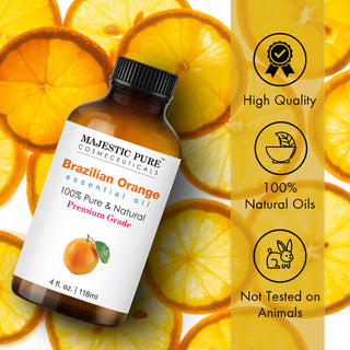 Brazilian Orange Essential Oil | 100% Pure and Natural | 4 fl oz
