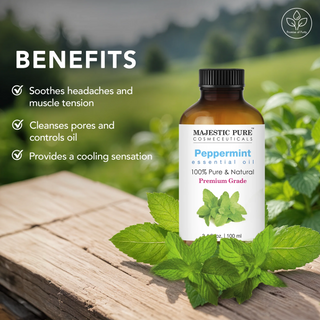 Peppermint Essential Oil |  100% Pure and Natural |  3.4 fl oz
