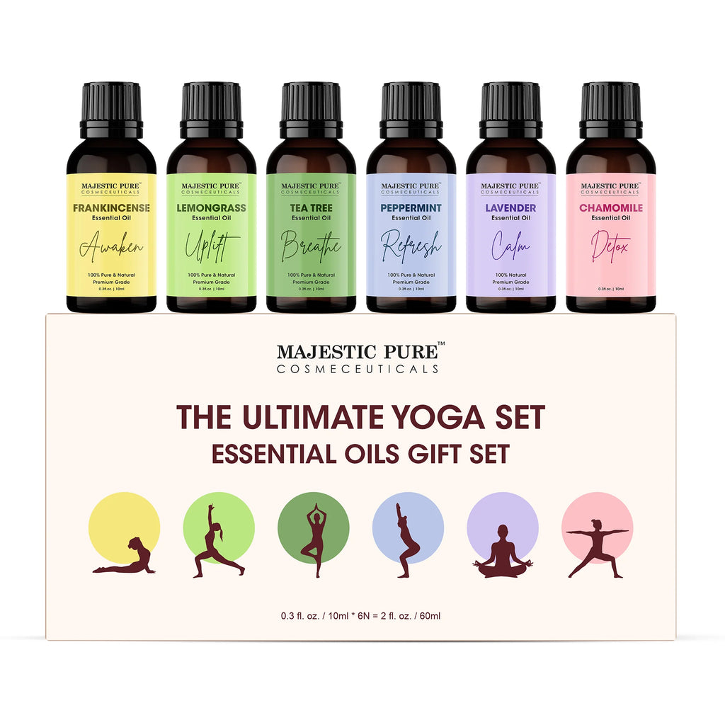 Yoga Essential Oil Gift Set | Pack of 6 - 3 fl oz each – Majestic