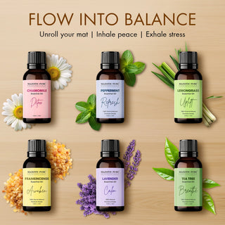 Yoga Essential Oil Gift Set | Pack of 6 - 3 fl oz each