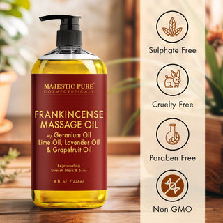 Frankincense Massage Oil with Lavender Oil | 8 fl oz