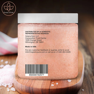 Himalayan Salt Body Scrub with Lychee Oil and Sweet Almond Oil | 10 oz