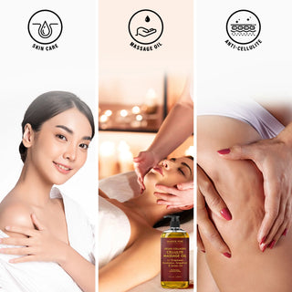 Vegan Collagen Cellulite Massage Oil with Eucalyptus Oil | 8 fl oz