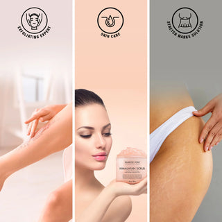 Himalayan Salt Body Scrub with Lychee Oil and Sweet Almond Oil | 10 oz