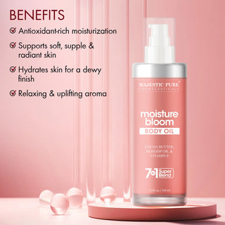 Moisture Bloom Body Oil with Cocoa Butter and Rosehip Oil | 3.4 fl oz