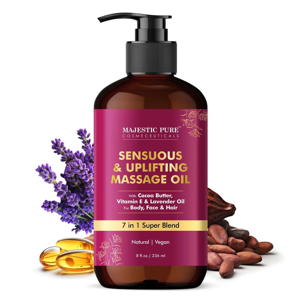 Sensuous Cocoa Massage Oil - 8 fl oz – Majestic Pure Cosmeceuticals