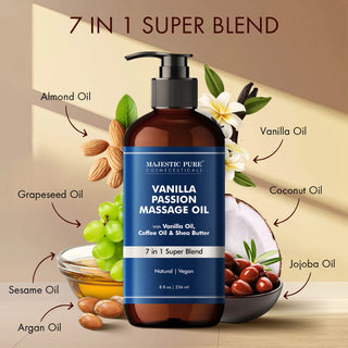 Vanilla Passion Massage Oil  | 8 fl oz