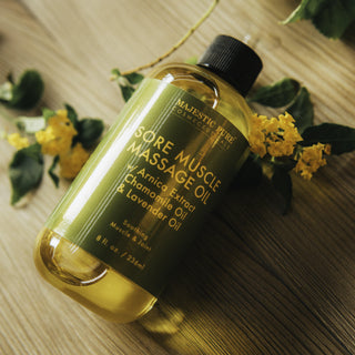 Set of 2 Sore Muscle Massage Oils for Joints and Muscles - Majestic Pure Cosmeceuticals