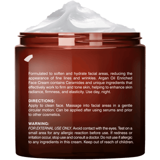 Whipped Argan Oil Hydrating Face Cream (8 oz) directions