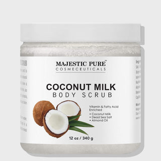 Coconut Milk Body Scrub 12 oz jar