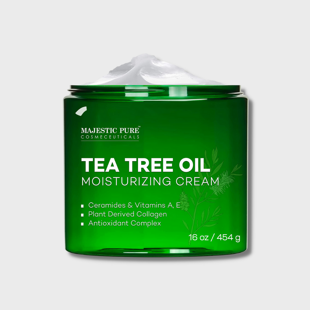 Tea Tree Oil Moisturizing Cream | 16 oz Majestic Pure Cosmeceuticals Tea Tree Oil Moisturizing Cream | 16 oz Majestic Pure Cosmeceuticals