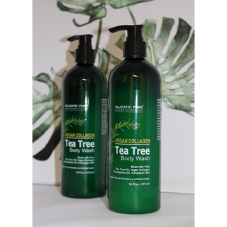 Vegan Collagen Tea Tree Body Wash | 16 fl oz - Pack of 2