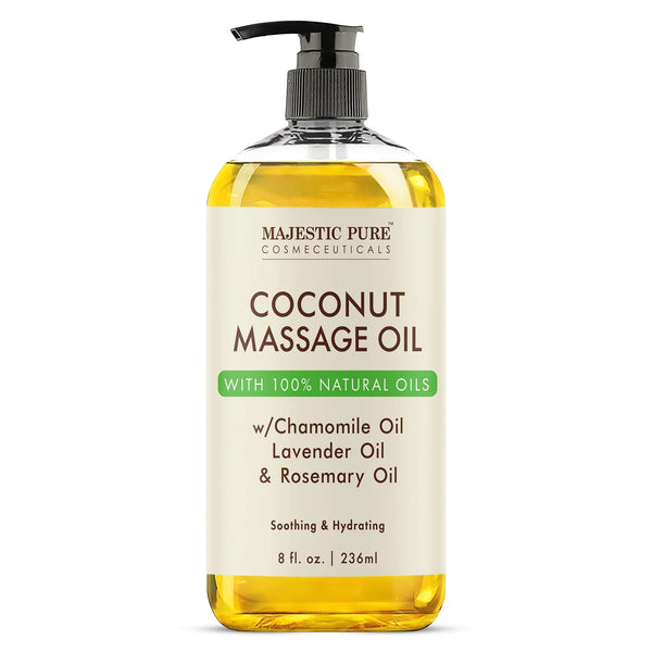 Coconut Massage Oil with Rosemary Oil | 8 fl oz