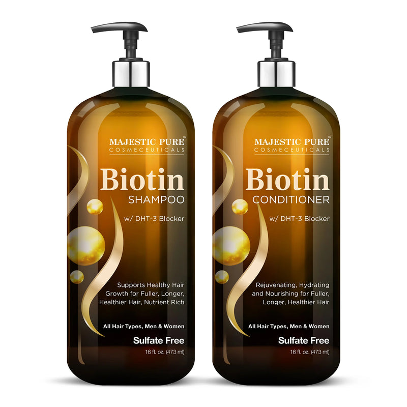 
  
    Biotin Shampoo and Conditioner set with DHT-3 Block | 16 fl oz each
  
