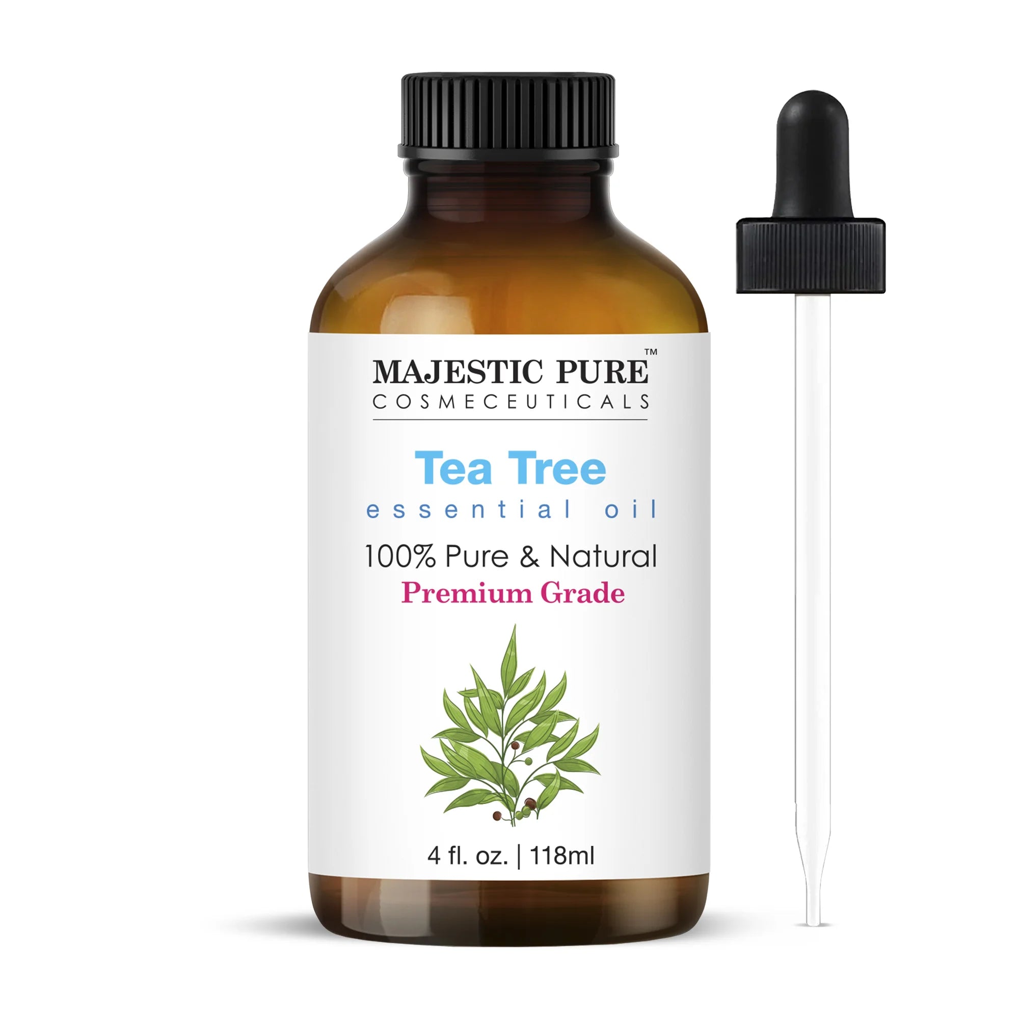     Teebaum Ätherisches Öl | 100% Rein und natürlich | 4 fl oz