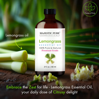 
  
    Lemongrass Essential Oil | 100% Pure and Natural | 2 fl oz
  
