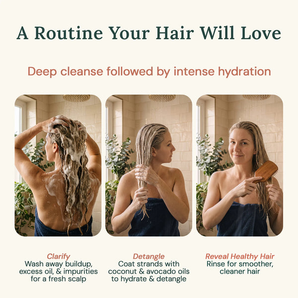 
  
    Apple Cider Vinegar Shampoo & Coconut Avocado Conditioner Set | 16 fl oz each
  
