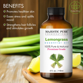 
  
    Lemongrass Essential Oil | 100% Pure and Natural | 4 fl oz
  
