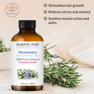 Rosemary Essential Oil | 100% Pure and Natural | 4 fl oz