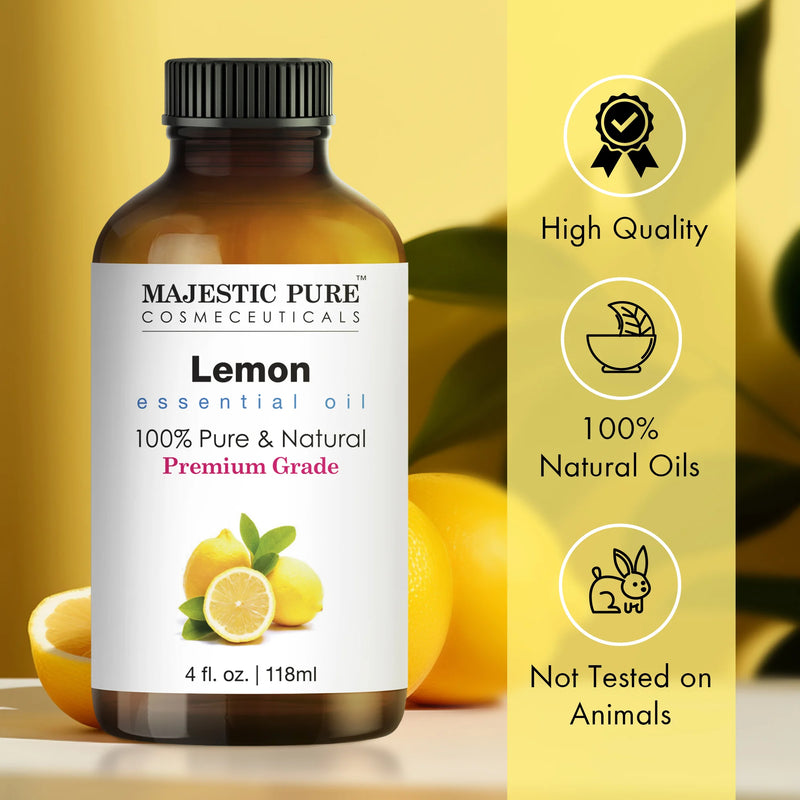 
  
    Lemon Essential Oil | 100% Pure and Natural | 4 fl oz
  
