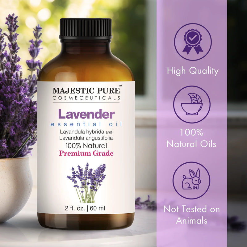 
  
    Lavender Essential Oil | 100% Pure and Natural |2 fl oz
  
