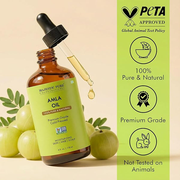 
  
    Amla Oil 4oz (118ml) Premium Carrier Oil with Dropper
  

