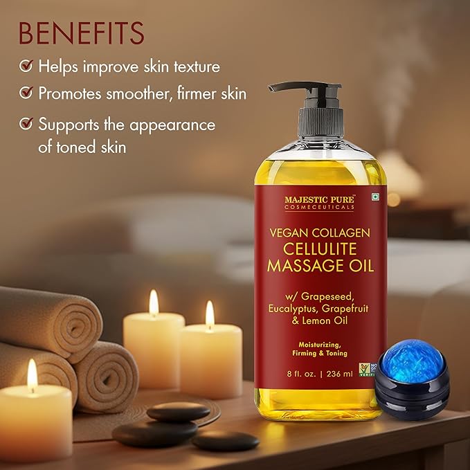 
  
    Vegan Collagen Body Oil — Skin Firming and Toning Support — Majestic Pure
  
