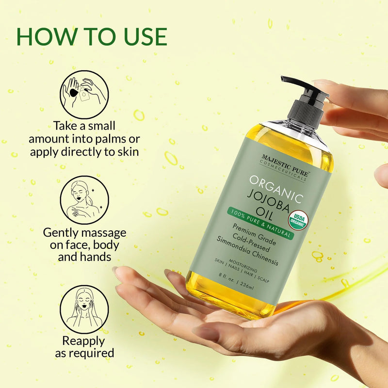 
  
    USDA Organic Jojoba Oil | 8 fl oz
  
