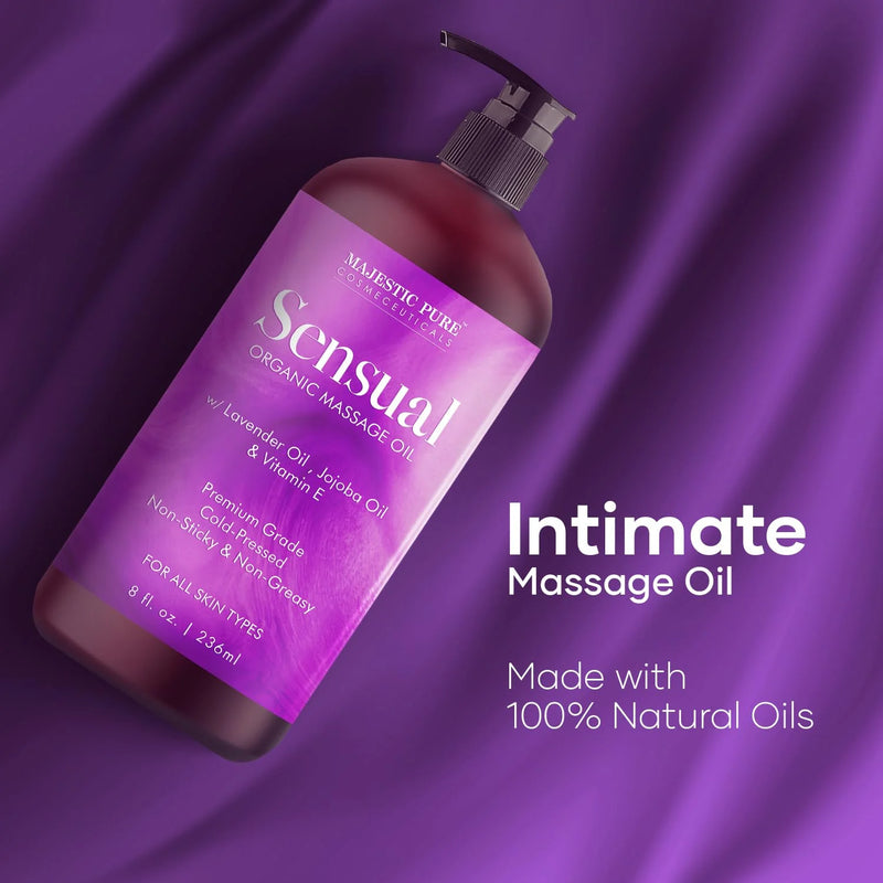 
  
    Sensual Massage Oil with Lavender Oil and Vitamin E | 8 fl oz
  
