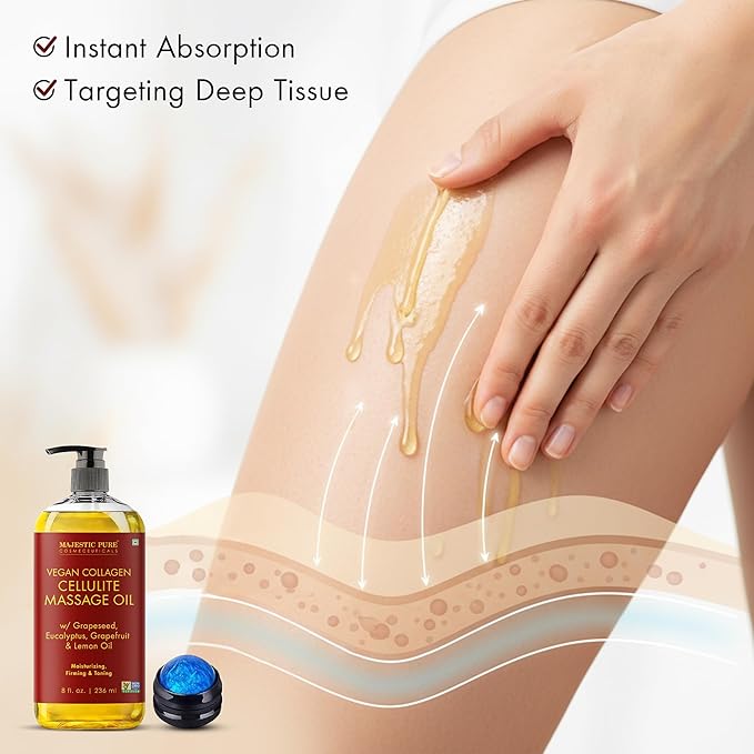 
  
    Vegan Collagen Body Oil — Skin Firming and Toning Support — Majestic Pure
  

