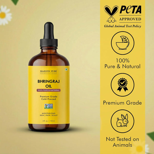 
  
    Bhringraj Premium Carrier Oil 4oz (118ml) With Dropper
  
