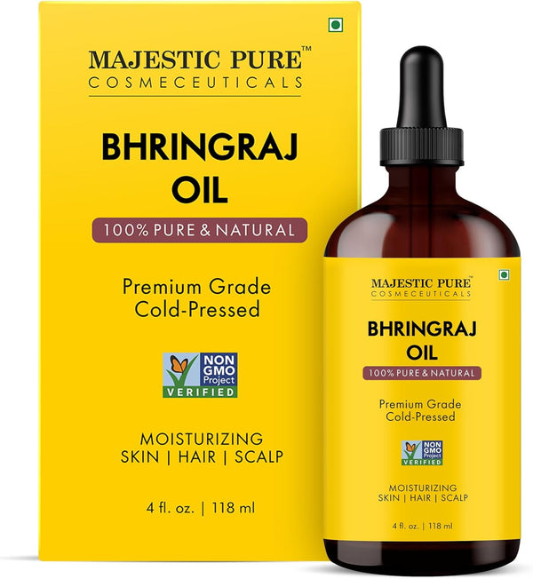 Bhringraj Premium Carrier Oil 4oz (118ml) With Dropper
