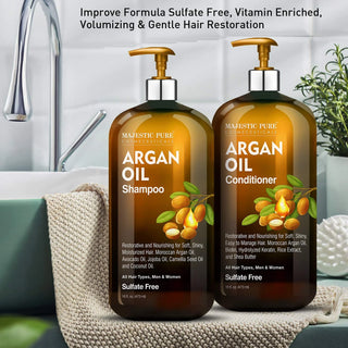 
  
    Argan Oil Shampoo & Conditioner | 16 fl oz each
  
