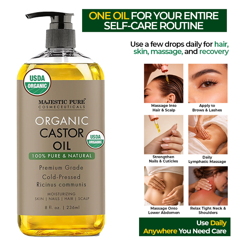 
  
    USDA Organic Castor Oil | 16 fl oz
  
