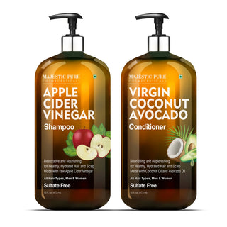 
  
    Apple Cider Vinegar Shampoo & Coconut Avocado Conditioner Set | 16 fl oz each
  
