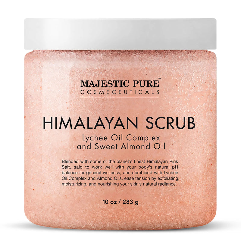 
  
    Himalayan Salt Body Scrub with Lychee Oil and Sweet Almond Oil | 10 oz
  
