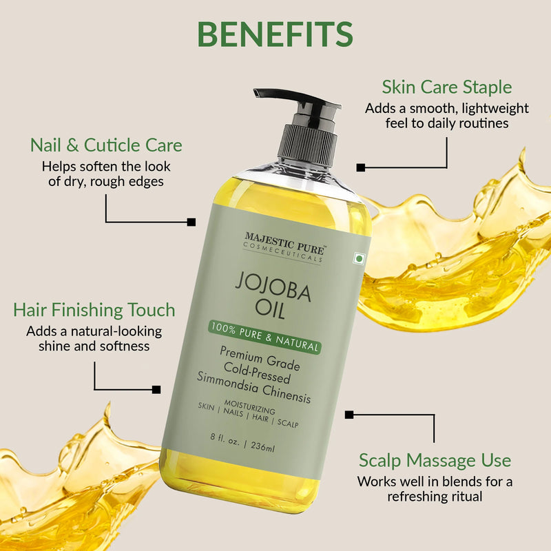 
  
    Organic Castor Oil & Jojoba Oil — Hair Growth and Scalp Nourishment — Majestic Pure
  
