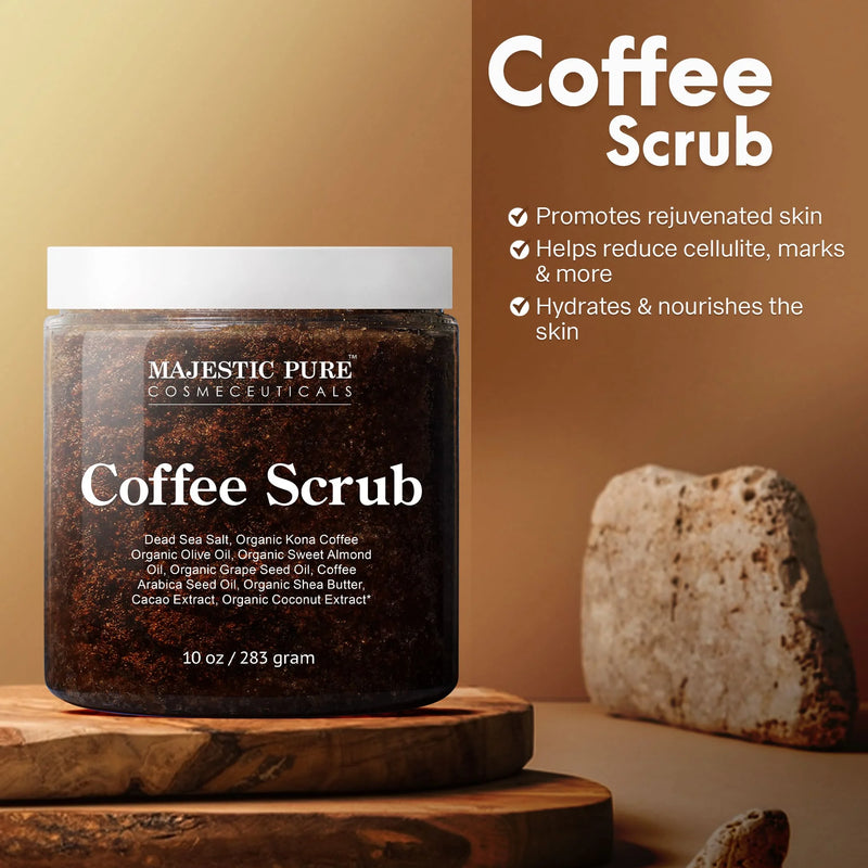 
  
    Coffee Scrub with Dead Sea Salt | 10 Oz
  
