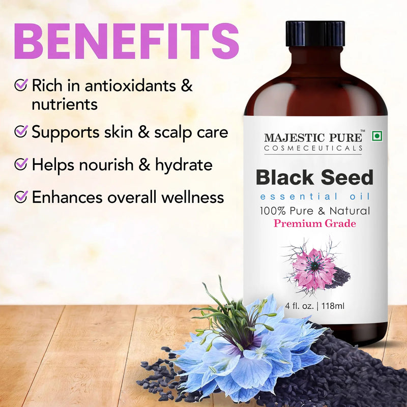
  
    Black Seed Essential Oil |  100% Pure and Natural | 4 fl oz
  
