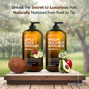 
  
    Apple Cider Vinegar Shampoo & Coconut Avocado Conditioner Set | 16 fl oz each
  
