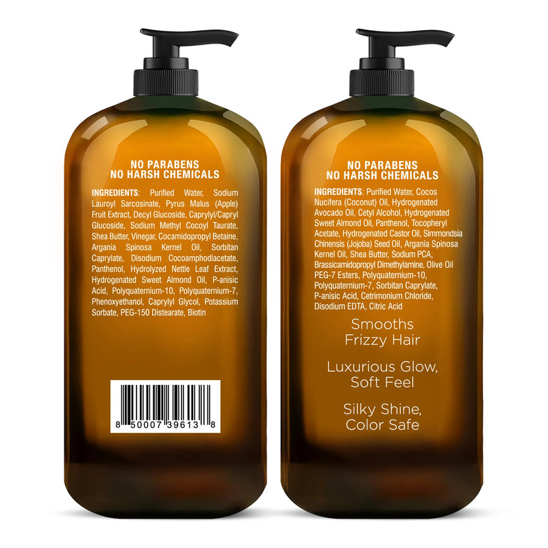 
  
    Apple Cider Vinegar Shampoo & Coconut Avocado Conditioner Set | 16 fl oz each
  
