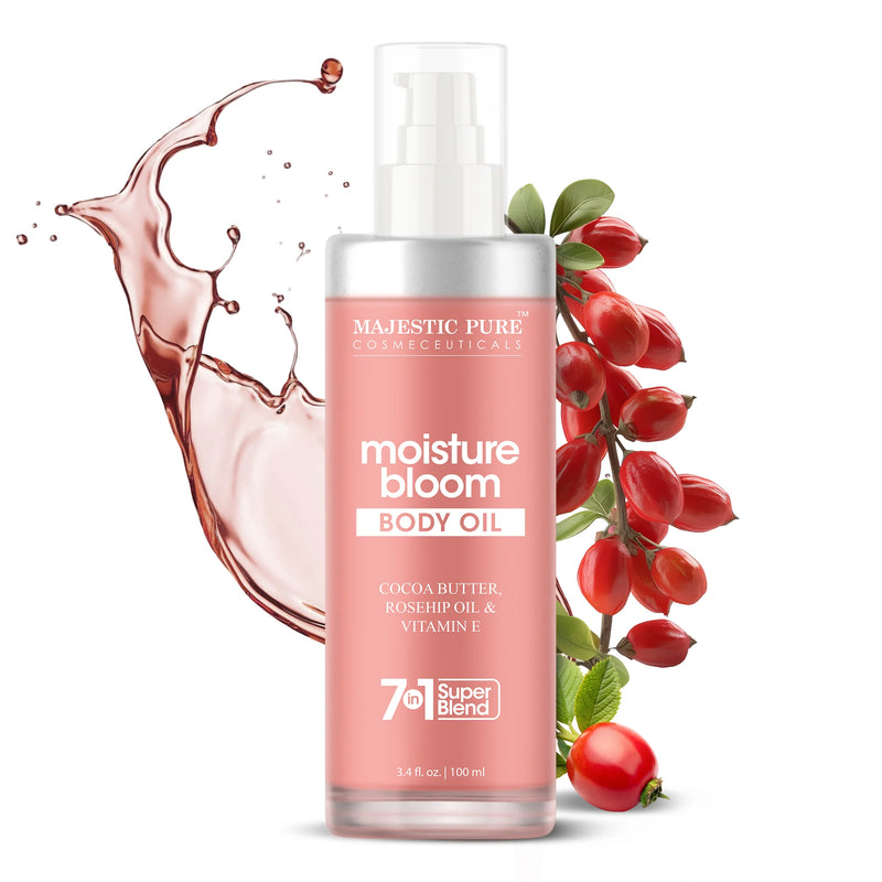 Moisture Bloom Body Oil with Cocoa Butter and Rosehip Oil | 3.4 fl oz