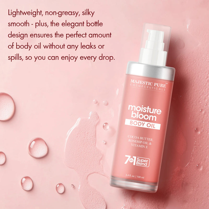 
  
    Moisture Bloom Body Oil with Cocoa Butter and Rosehip Oil | 3.4 fl oz
  
