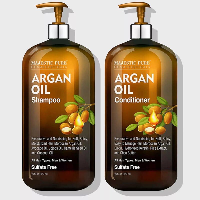 
  
    Argan Oil Shampoo & Conditioner | 16 fl oz each
  
