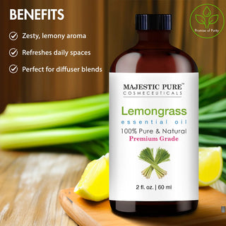 
  
    Lemongrass Essential Oil | 100% Pure and Natural | 2 fl oz
  
