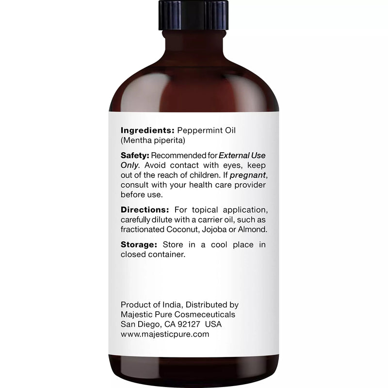 
  
    Peppermint Essential Oil | 100% Pure and Natural | 4 fl oz - Pack of 2
  
