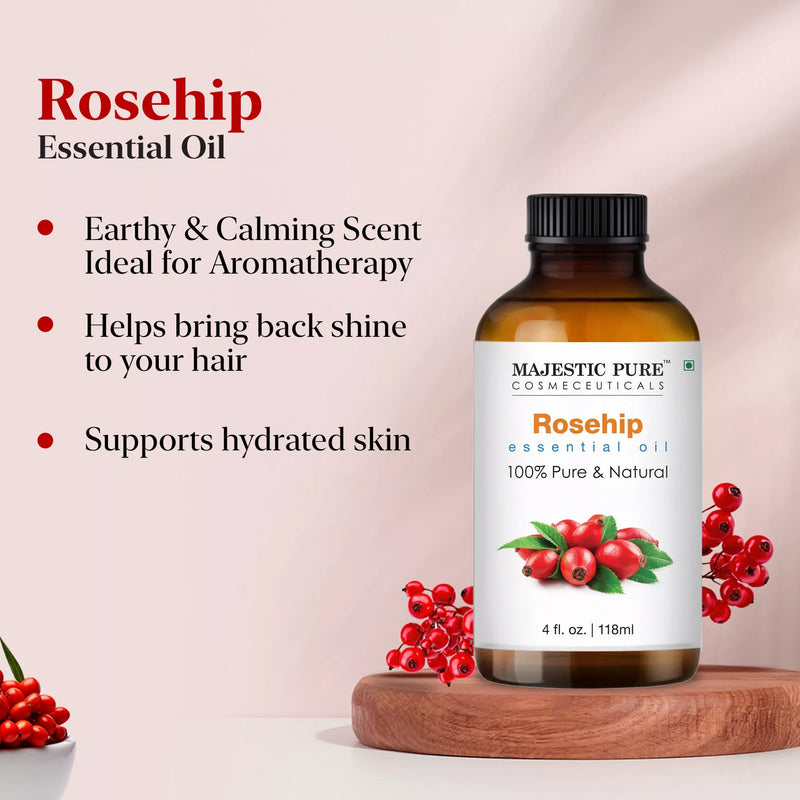 rose hips seed oil benefits 100% Pure Rosehip Essential Oil