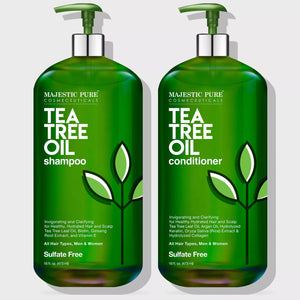 
  
    Tea Tree Oil Shampoo and Conditioner Set | 16 fl oz each
  
