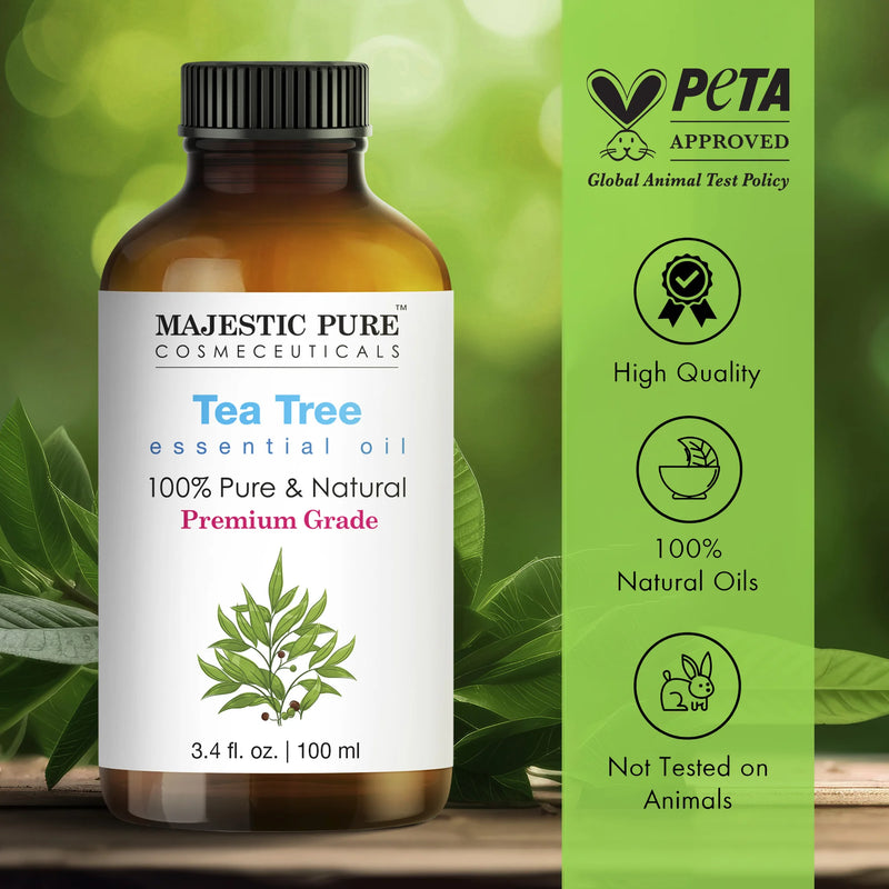 
  
    Tea Tree Essential Oil | 100% Pure and Natural | 3.4 Fl Oz | Pack of 2
  
